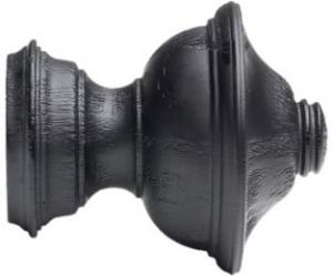 2" Wood Trends Chaucer Finial - 800 - Sandblasted Black